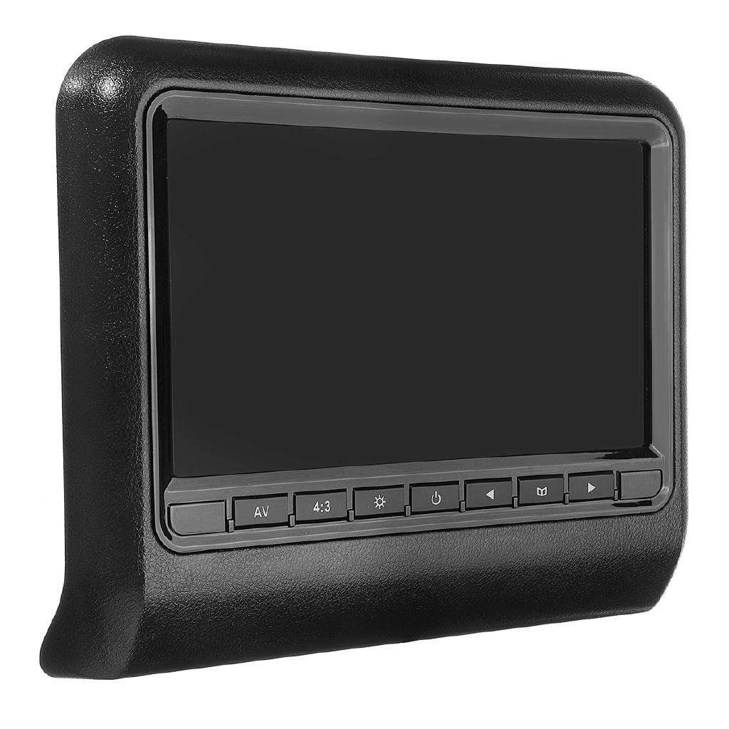 1Set 2pcs 9 Inch Car Headrest Monitor DVD Player +AV Display Remote Controller with Cable Kit Car Pillow LCD Monitor Universa 20*25*5cml