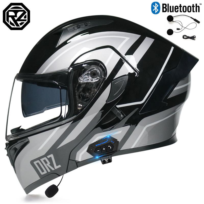Orz Helm für Herren und Damen, Elektrofahrzeug-Persönlichkeit, cooler Bluetooth-Universal-Helm, nicht motorisiert, für Auto, Elektrofahrzeug und