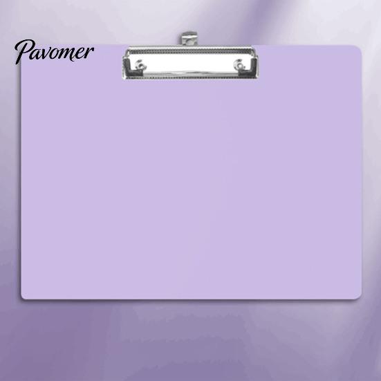 Strong Clamping Clipboard A4 Letter Size Plastic Clipboard, Hard Board with Low Profile School Clip, Lightweight Solid Color for Office Classroom