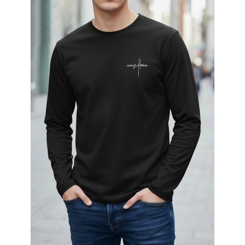 2026 Nouveau T-shirt Homme Manches Longues Impression d'Oiseaux 3D Coupe Ample Décontractée Col Rond Confortable Sportif Décontracté et Élégant Haut