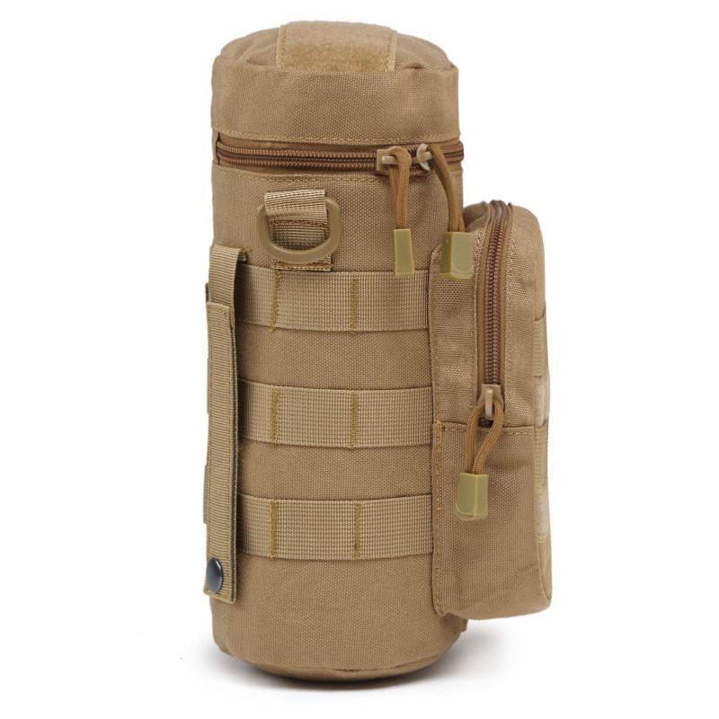 Venkovní 1000D Taška na láhev s vodou Kamuflážní Ramenní Crossbody Molle Příslušenství Závěs na opasek Vojenský Fanoušek Kryt na termohrnek