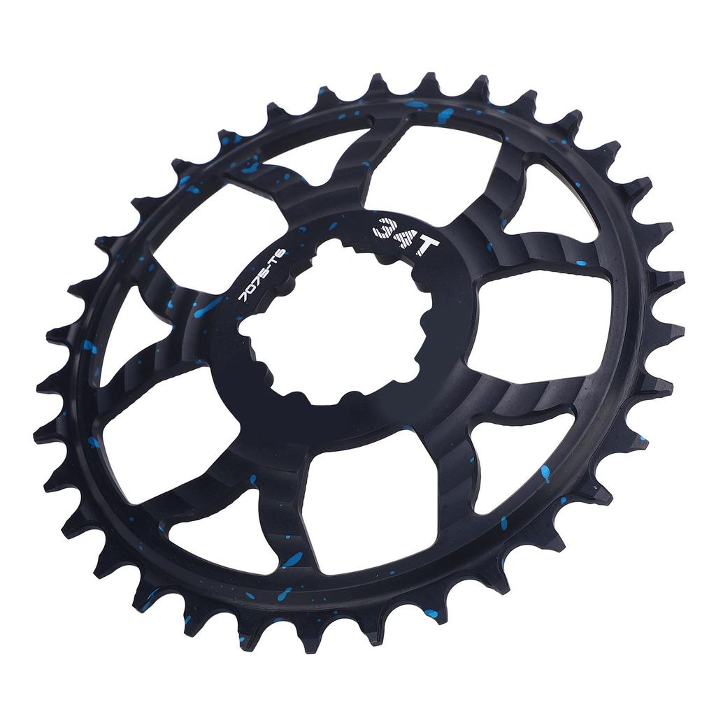34T Bike Chainring 7075 Aluminum Alloy Positive Negative Tooth Round Chainwheel for GXP Road Bikes