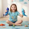 Fidget Toys Slug 3D Articulated Stretch Shark Stress Reliever For Adults Kids Anti-Anxiety Office Desk Toy Gifts