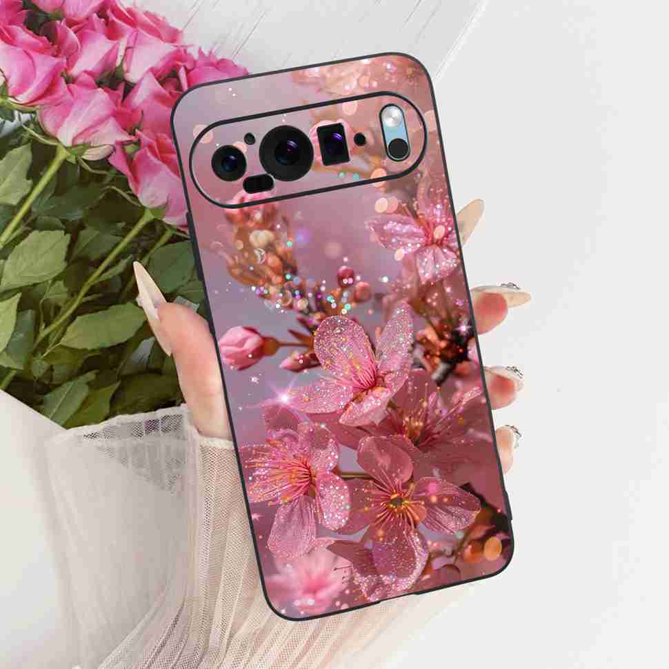 For Google Pixel 9 5G G2YBB Case Butterfly Painting Silicone TPU Black Cover For Google Pixel9 5G GUR25 G1B60 Bumper Shell