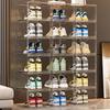 Acrylic Magnetic Shoe Storage Box – Transparent, Anti-Oxidation Shoe Cabinet and Rack for Sneakers.