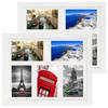Set of 2 Pcs. Photo Frame, Wall Mount Multi-Frame Gallery Collage 28X35 Cm. For 5 Photos 10x15 Cm. White