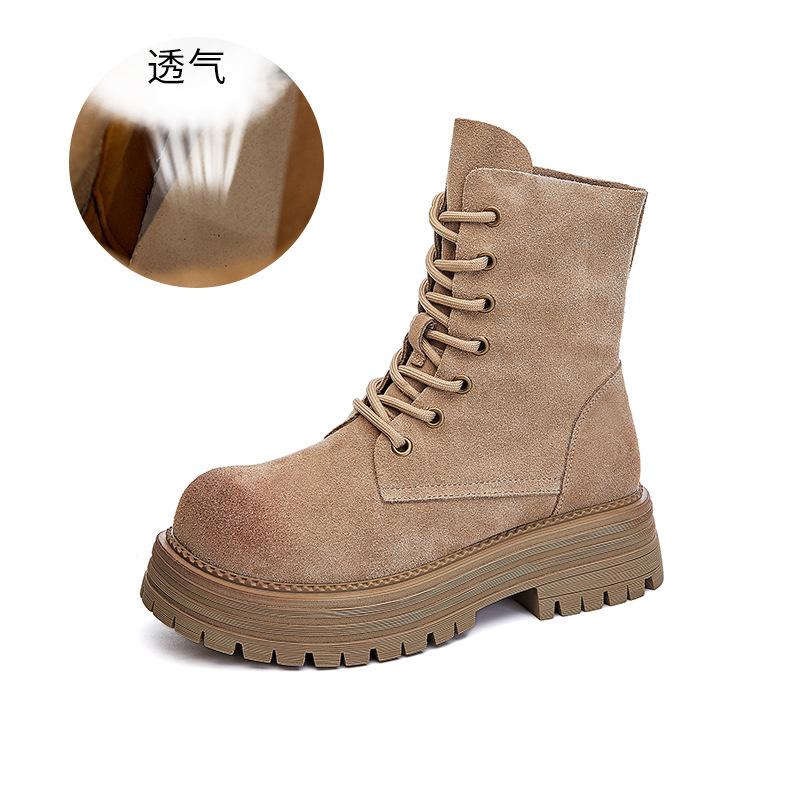 

Кожаные ботинки Мартин женские 2025 зима новые толстый каблук универсальные большие желтые ботинки женские ботинки на платформе повседневные два способа носки женские ботинки 40 серый