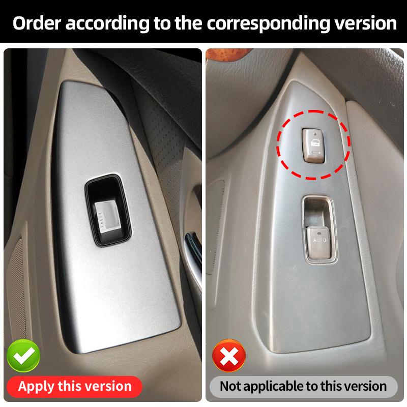 For 2003-2009 Toyota Land Cruiser Prado 120 Modified Glass Control Button Panel Lc120 Door Handle Anti-Scratch FJ120 Accessories