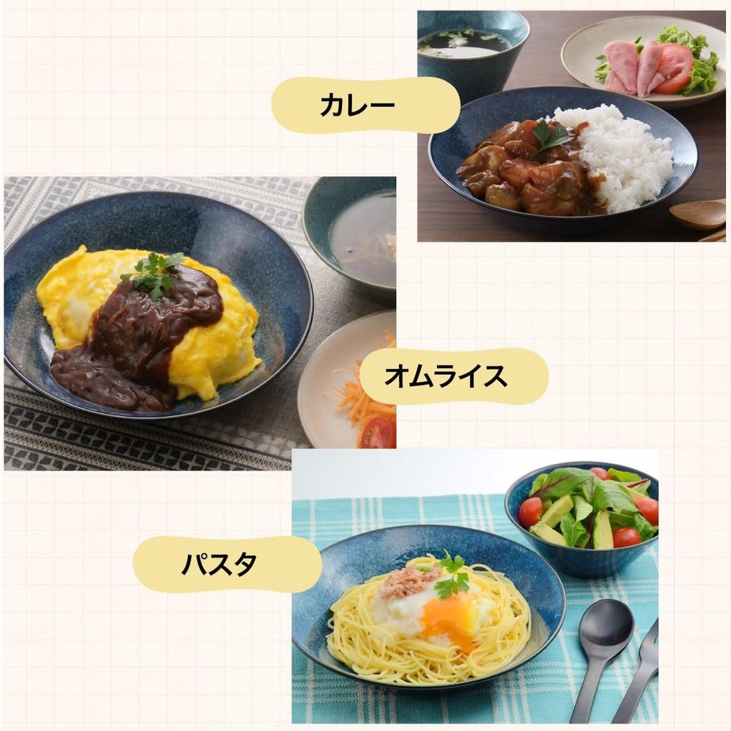 Aito Curry and Pasta Dishes Natural Color Set, (Gray, 3-Piece Set)