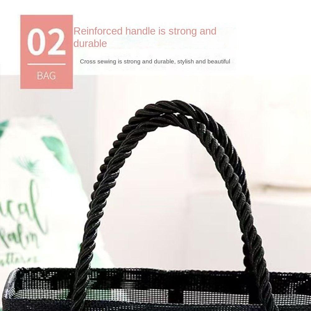 Portable Toiletry Bag Makeup Case Mesh Toiletry Bags Gifts Women's Travel Storage Basket