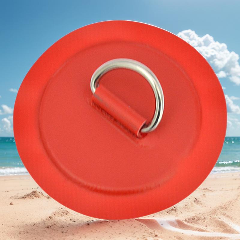8cm D-Ring Patch Stand Up Paddle Ring Patch Seawater Resistant SUP D-Ring Patch D-Ring PVC Patch for Surfboard Paddle