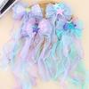 Princess Mermaid Bow Hair Clip for Girls – Children's High Forehead Chain Hair Accessory