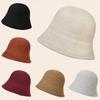 Knitted Autumn Winter Womens Fisherman Hat With Warm Polyester Material For Casual Style