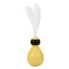 ABS Durable Pet Robot Attractive Tumbler Swing Ball with Feather Cat Teaser Funny ToyYellow