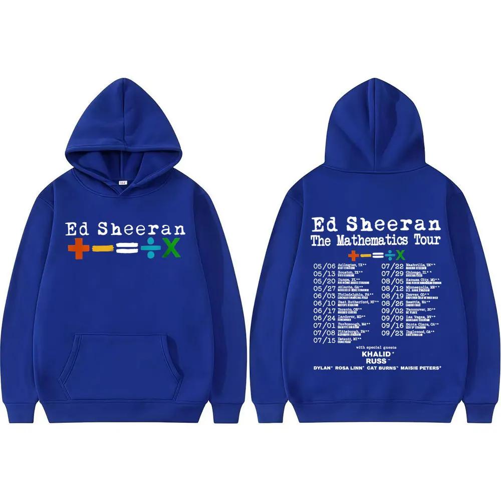 Ed Sheeran Mathematics Tour Hoodie Graphic Men Vintage 90s Hip Hop High Quality Hoodie Long Sleeve Loose Hoodie