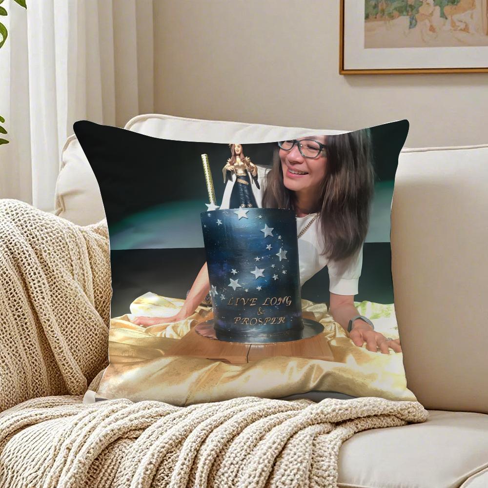 PPhilippa Georgiou Cushion Cover Linen Pillowcase Soft  for Sofa Bed Home Room Decor