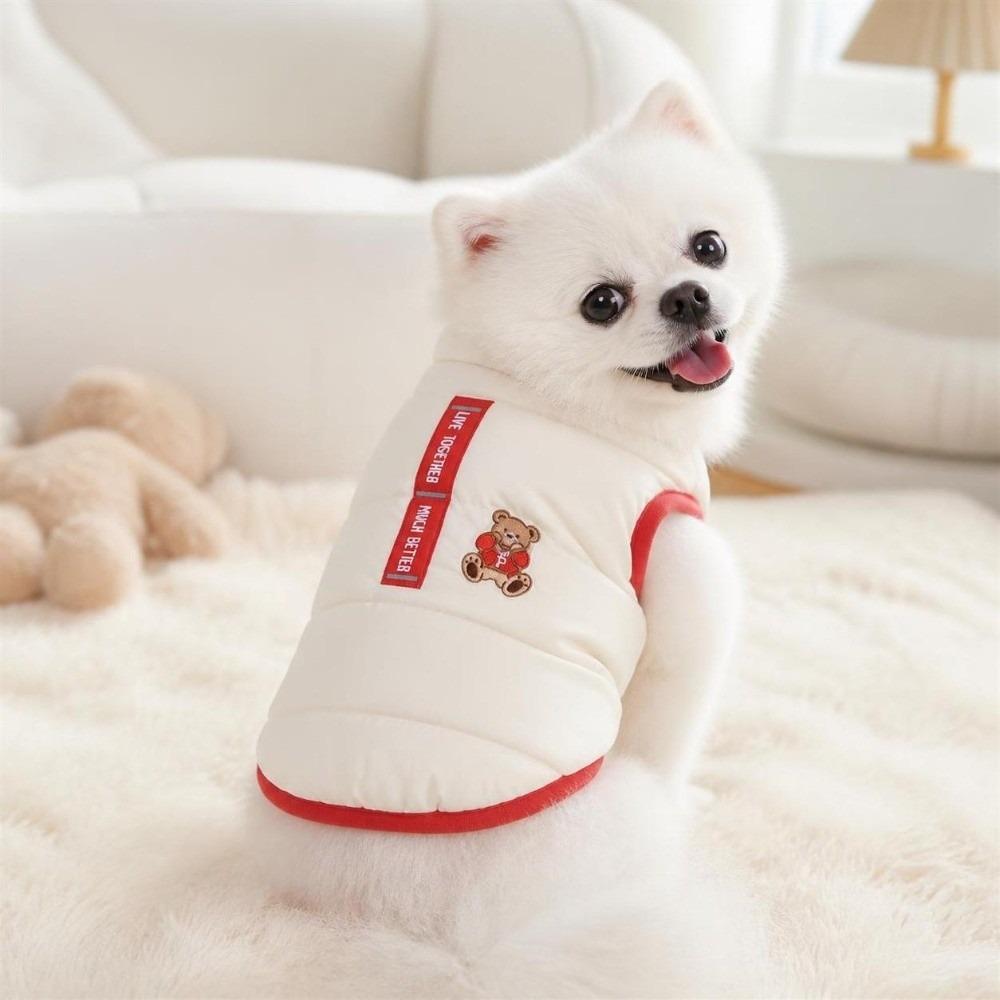 Plush Dog Hiking Jacket Windproof Dog Bodysuit Cute Dog Warm Clothes Puppy