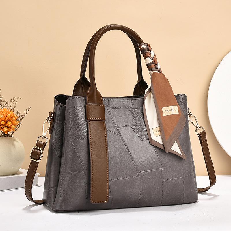 

Bags Women s Bags Autumn and Winter New Women s Fashion Handbags Trendy Shoulder Messenger Bags Length 30 Width 12 Height 21 сірий колір