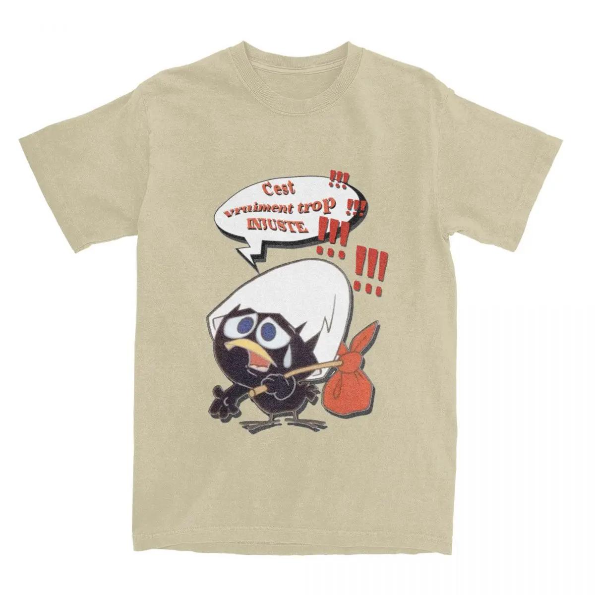 

Футболка Calimero Cartoon Chicken для мужчин, повседневные хлопковые футболки с круглым вырезом, итальянские футболки с коротким рукавом, уличная одежда с принтом 4XL