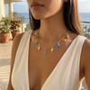 Bohemian Metal Starfish Shell Pendant Necklace For Women Trendy Summer Beach Pearl Conch Turtle Choker Girls Party Jewelry Gift
