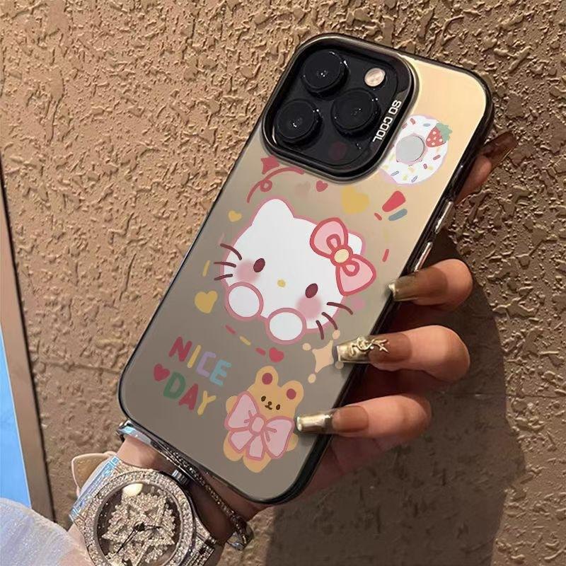 Kt Cat Is Suitable for 16pm/15promax Apple 14plus Mobile Phone Case 13/12 Soft 11 Simple 78p/xr