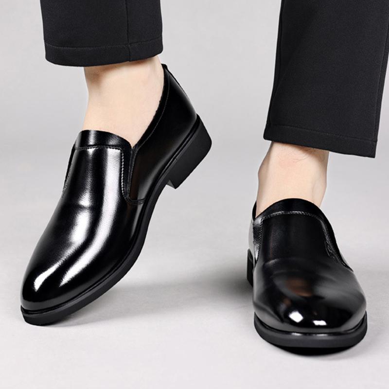 Scarpe da Uomo Business Casual in Pelle Stringate Scarpe da Uomo Britanniche Autunnali Slip-on Formali Traspiranti alla Moda Scarpe in Pelle 38-44