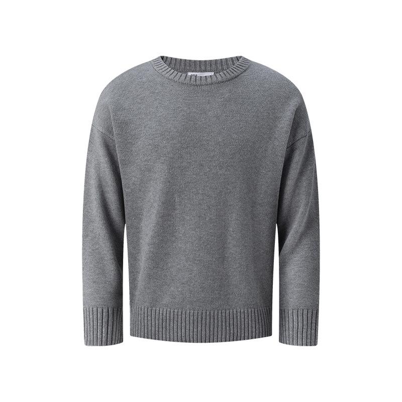 

UNF Old Money Cashmere Wool Knit Sweater – Comfortable, Soft, Heavyweight Unisex Casual for Autumn & Winter Large