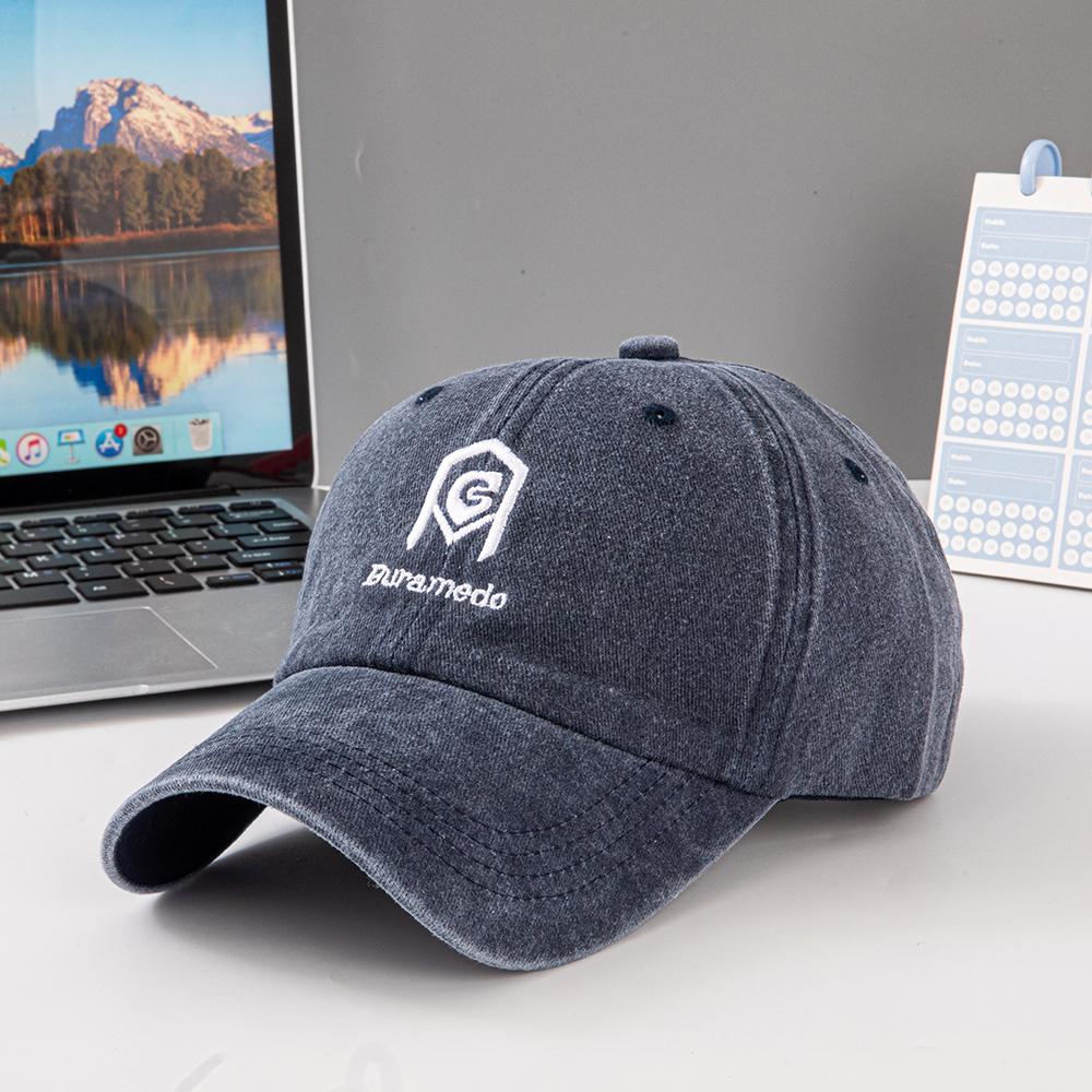 

New fashionable embroidered baseball cap - soft, retro appearance, adjustable for outdoor sports, multiple colors to choose from Adjustable& 8Y темно-синього кольору