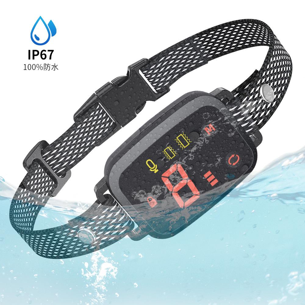 Smart Vibration Training Collar Dog Trainer Waterproof Digital Display Touch Charging Color Screen Pet