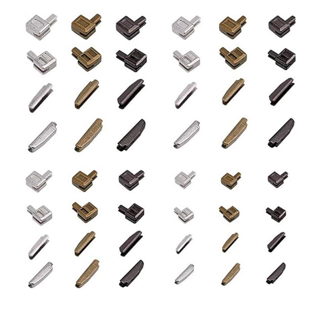 Metal Zip Repair Set Zippers Repair Tool Insertion Pin Zippers Bottom Zippers Stopper For Sewing Clothing Jackets