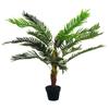 Artificial Palm Tree Height 123 Cm Artificial Tree Decoration Plastic Iron Wire Pot Included Green
