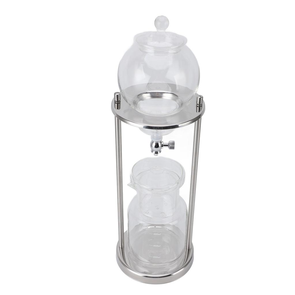 Ledový kávovar Cold Brew Dripper Nerezová ocel Sklo 5 až 8 šálků 600 ml Věž Cold Brew pro domácnost