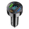 Nowa 4-portowa ładowarka samochodowa USB PD+QC3.0 - Wieloportowa szybka ładowarka do pojazdu
