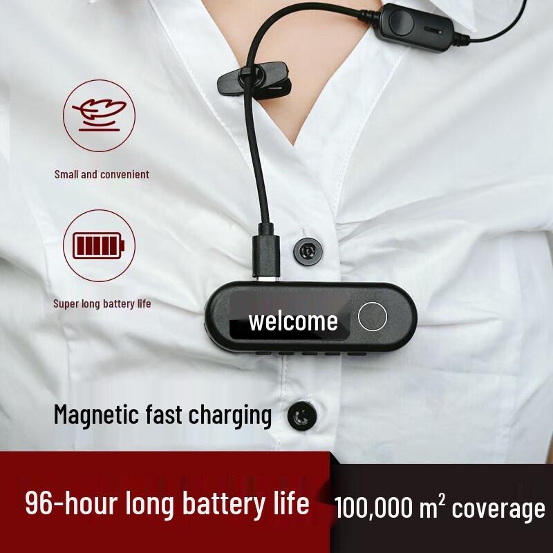 

Mini Commercial Wireless Walkie-Talkie with Headset (CN version)