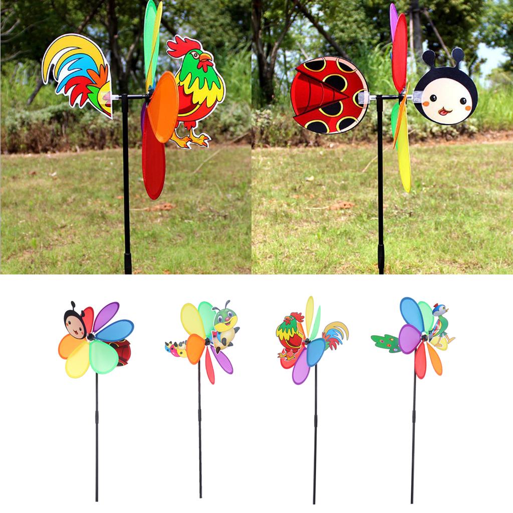 Vane Colorful Windmill Chime Whirligig Rotator Toys Children