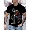 Men's 3D Printed Fashion T-Shirt - Casual Breathable Polyester