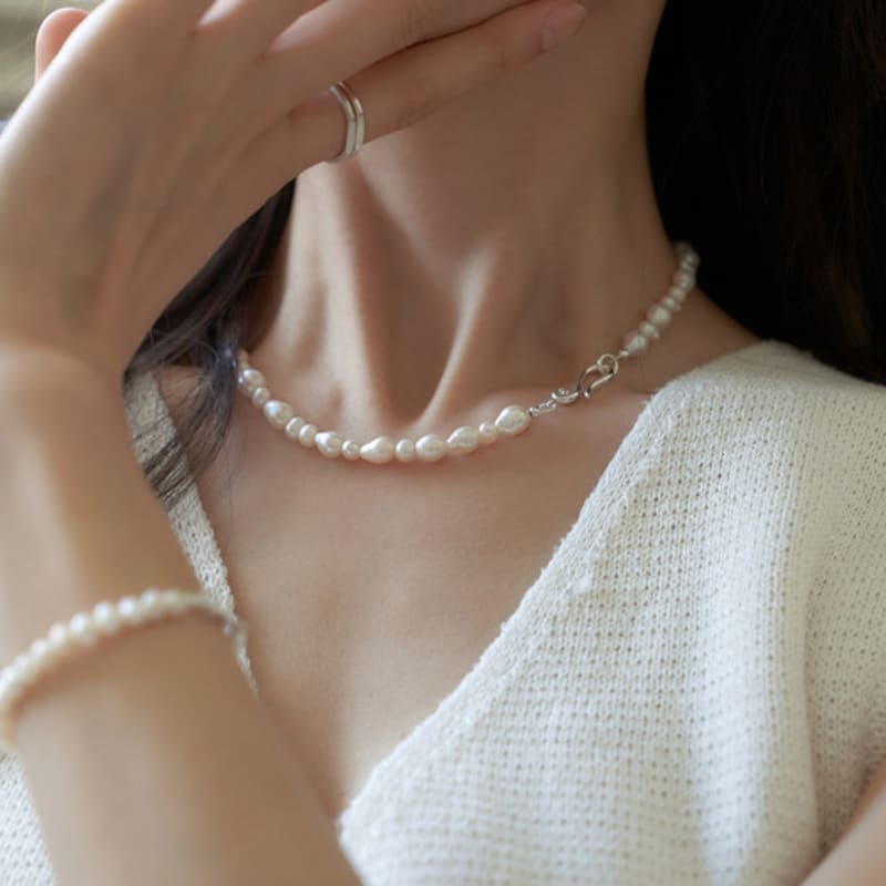 Dawn of Me New. Plant Keshi Pearl Necklace