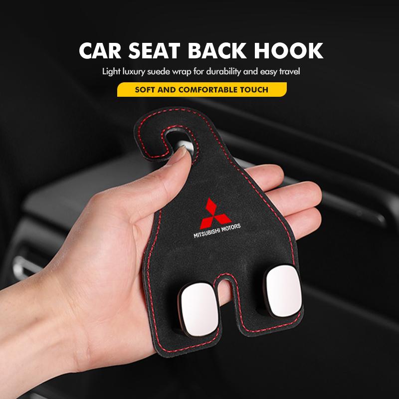 cxumpj1 For Mitsubishi Car Seat Hook Hanger Bag Organizer Multi-Function Hook Accessories Lancer ASX Pajero Mirage Attrage Xpander