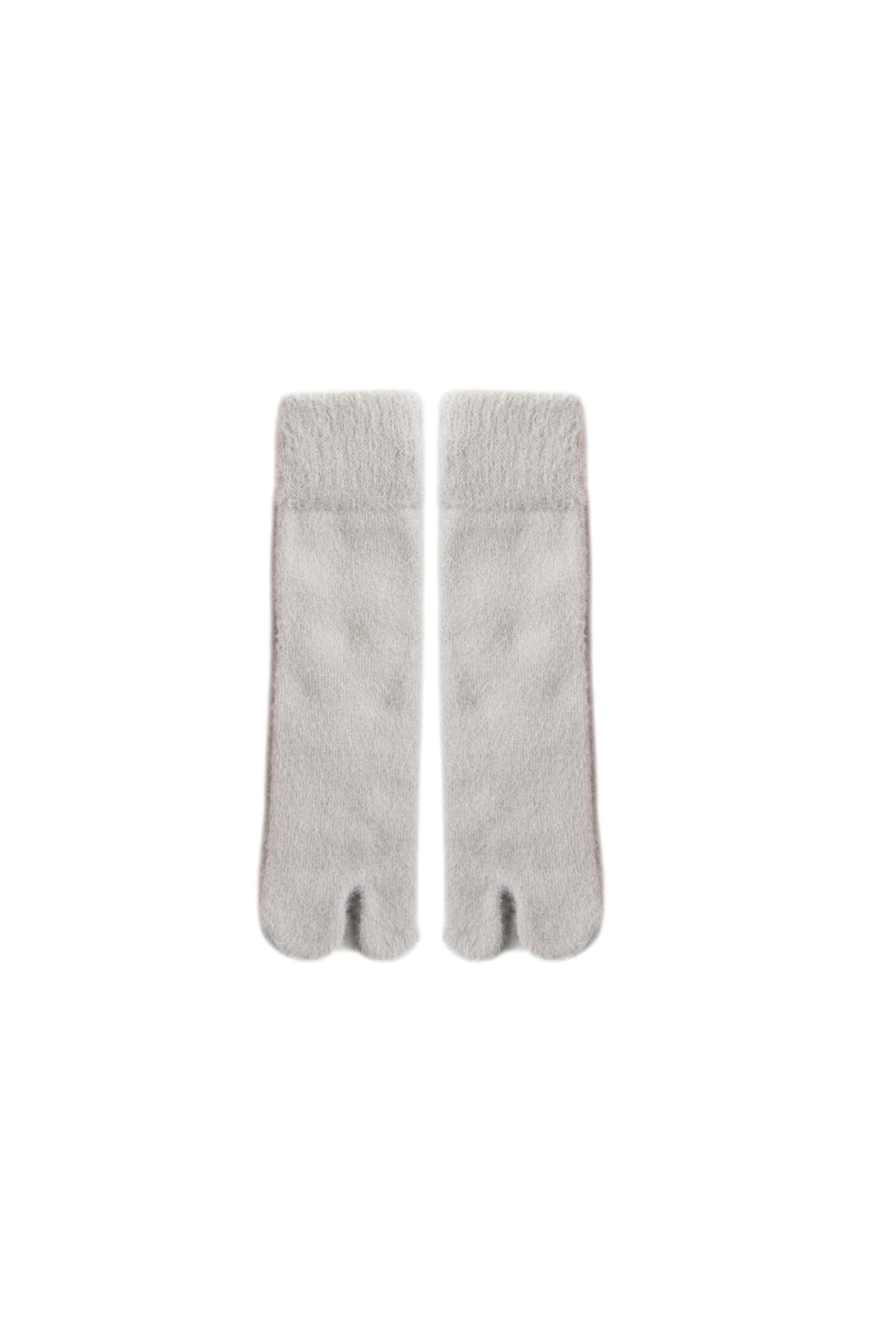 

Hokaron Tabi Room Light 1 Pair Socks, Mohair, Warm, Gray,