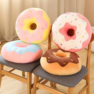 Nowa poduszka Donut Pluszowa Jak Prawdziwa Fantastyczna Pierścień W Kształcie Jedzenia Pluszowa Miękka Kreatywna Poduszka Siedziska Poduszka Głowy Dekoracja Podłogowa