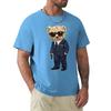 Teddy Bear With A Gun T Shirt Harajuku Short Sleeve T-shirt 100% Cotton Graphics Tshirt Tops