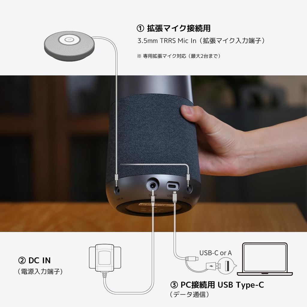 Nuroum C40 2026 Upgraded Conference Camera with Microphone and 4K Supports Extendable Microphone USB Up to Sound Pickup Zoom Auto Framing Full Duplex
