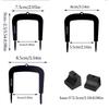 3Pcs Golf Practice Putting Gates Training Tool Golf Putting Trainer Gates with Bases Detachable Gate for Home or Office