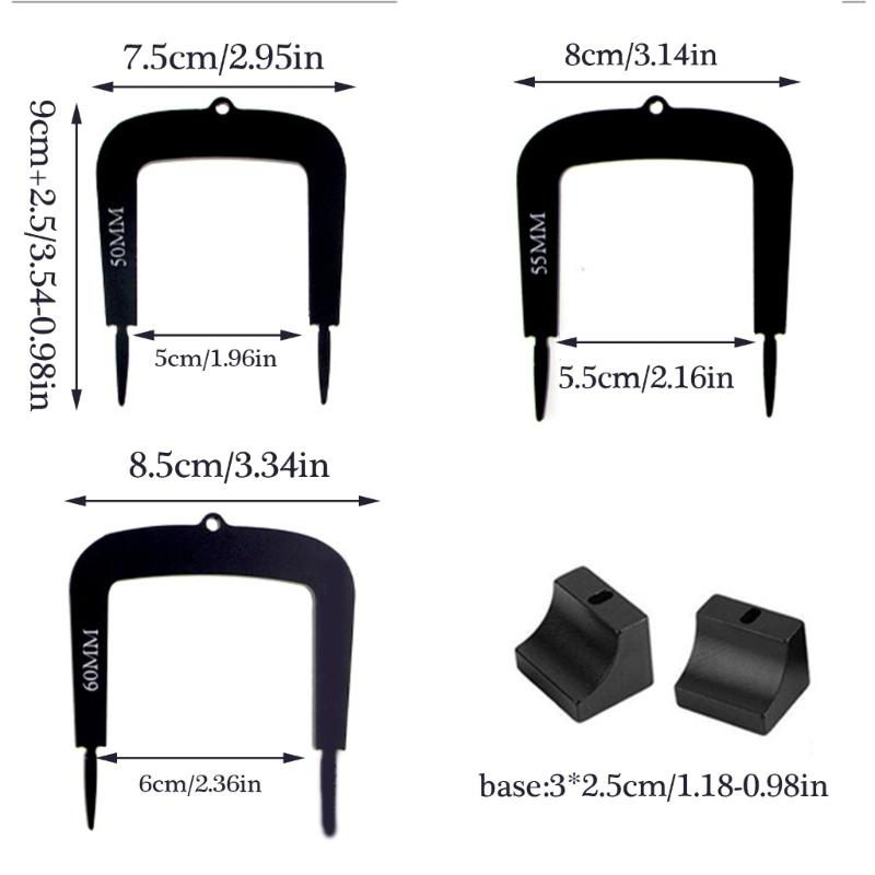 3Pcs Golf Practice Putting Gates Training Tool Golf Putting Trainer Gates with Bases Detachable Gate for Home or Office