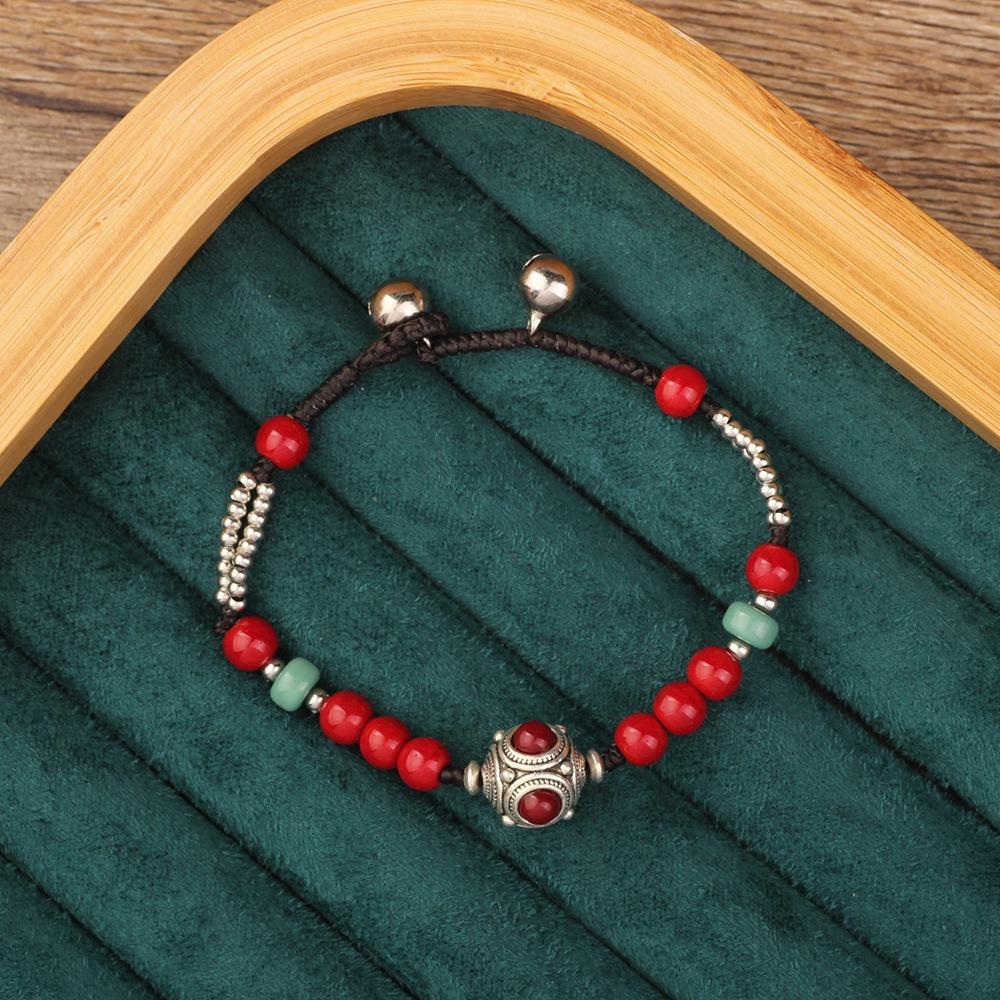 Braided Tibetan-style Bracelet Nepal Tibetan Style Vintage Beaded Bracelet Bohemian Bracelet  Gift