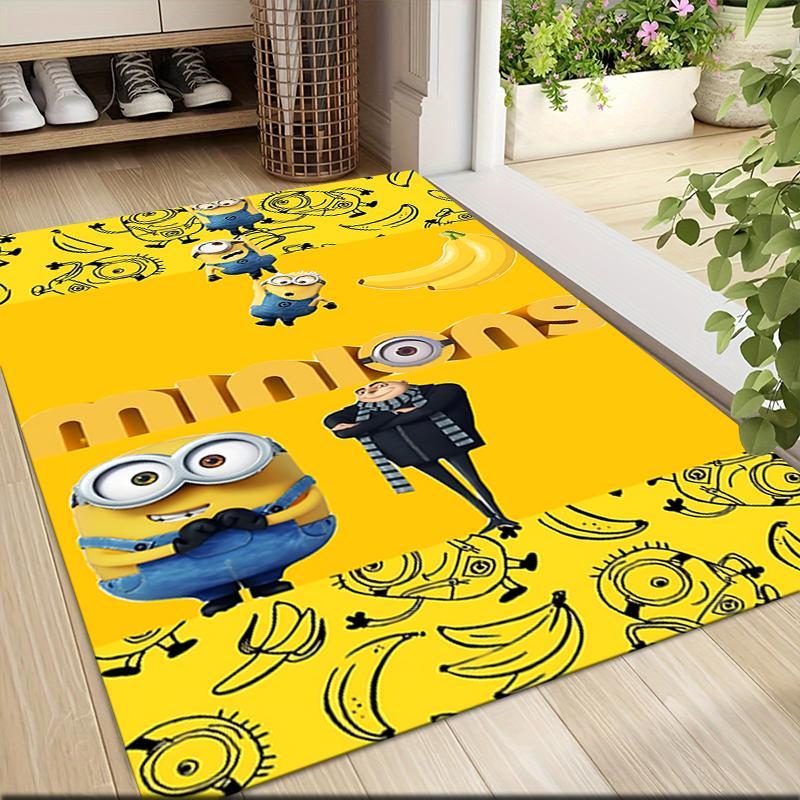 Minions Bananas Adventure Carpet Rug Soft Washable Antislip Home Living Room Sofa Mats Personalized Christmas Rug