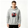 Herren Anime Print Pullover Hoodie Lässig Weißhaariger Ghul Charakter Langarm Sweatshirt