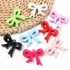 4pcs 49x40mm Bowknot Acrylic Charms Colorful Bow Charms Pendants For Jewelry Making DIY Necklace Phone Key Chain Accessories