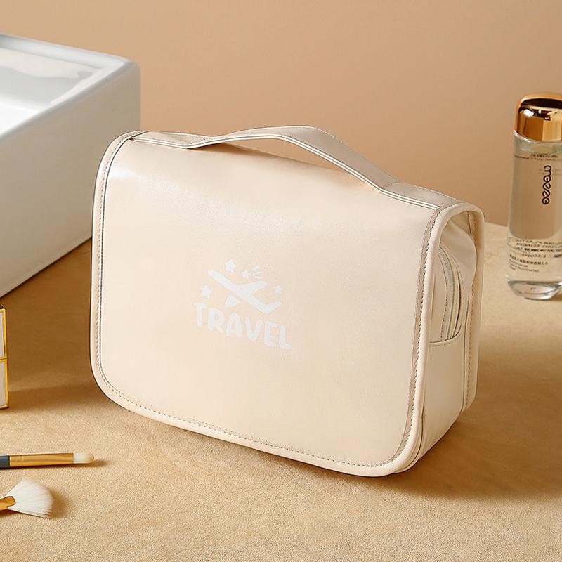 Tragbare Kosmetiktasche mit großem Fassungsvermögen und Haken-Organizer, Kulturbeutel, Make-up-Tasche für Damen und Herren, Reisetaschen für den geschäftlichen Gebrauch