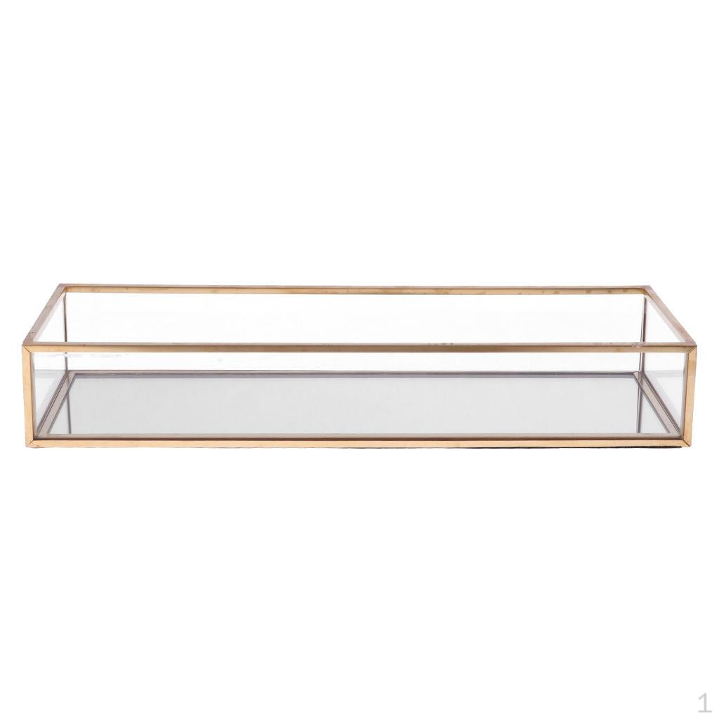 

Glass Terrarium Geometric Planter Table Top Decoration 25 x 9 x 4cm